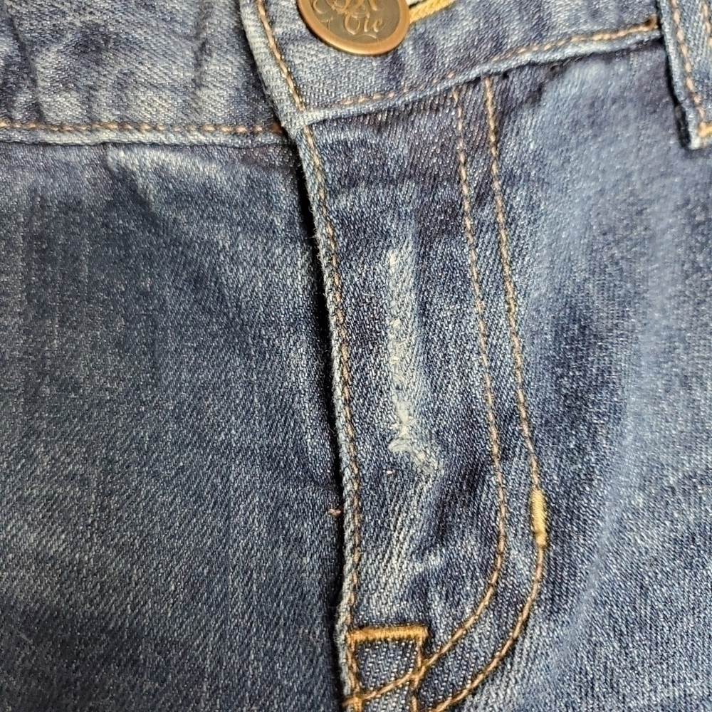 American Rag Blue Wash Flared Jeans 11 - Picture 9 of 13